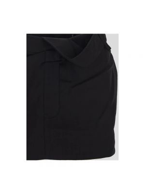 Mini falda Jacquemus negro