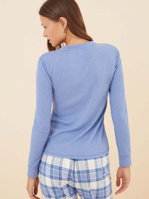 Hosszú ujjú pizsama Women'secret kék