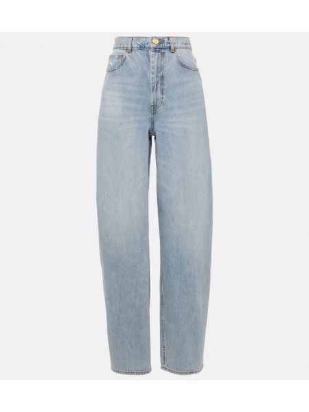 Straight leg jeans a vita alta Zimmermann blu
