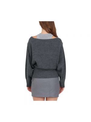 Sweter w kolorze melanż Simona Corsellini szary