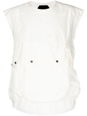 Αμάνικο πουκάμισο Nicolas Andreas Taralis λευκό