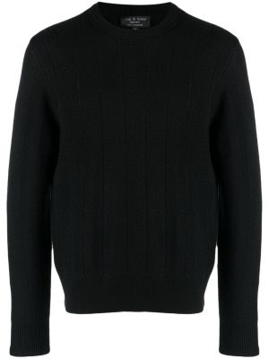 Maglione a spina di pesce Rag & Bone nero