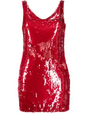 Koktejlkové šaty Staud červená