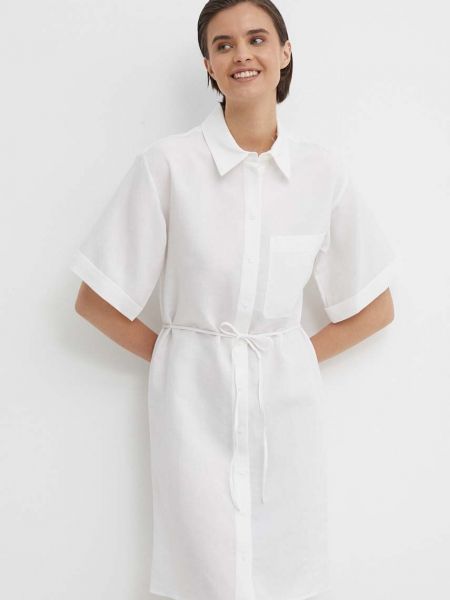 Sukienka mini oversize Calvin Klein biała