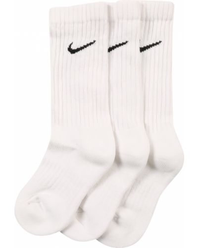 Bombažne športne nogavice Nike bela