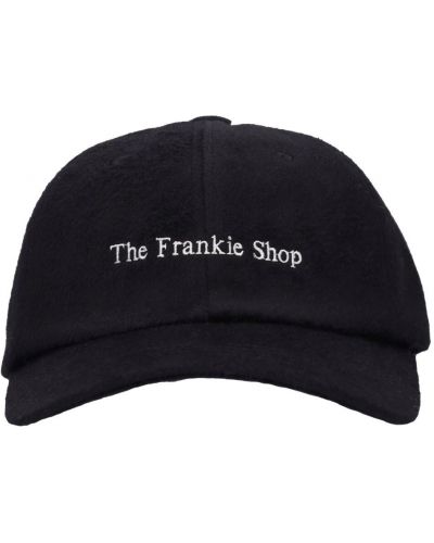 Czapka z daszkiem wełniana The Frankie Shop czarna