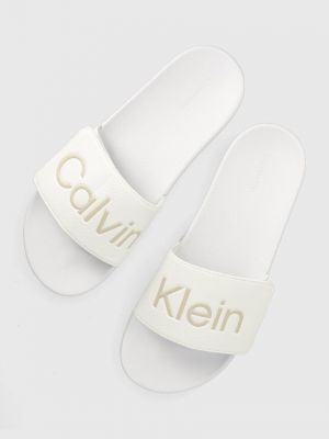Klapki Calvin Klein białe