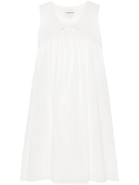 Βαμβακερή φόρεμα Claudie Pierlot λευκό