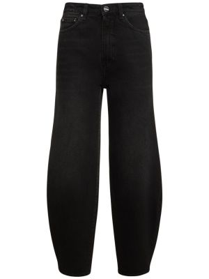 Bavlnené džínsy Totême čierna