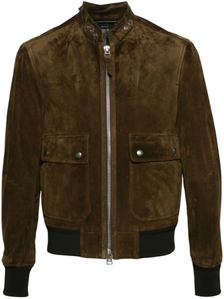 Duga jakna od brušene kože Tom Ford