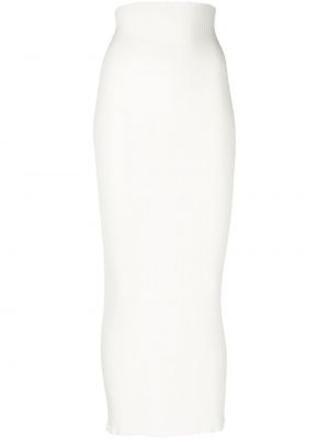 Πλεκτή maxi φούστα Aeron λευκό