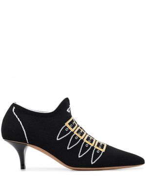 Полуотворени обувки с катарама Marni черно