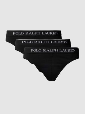 Slipy slim fit bawełniane Polo Ralph Lauren czarne