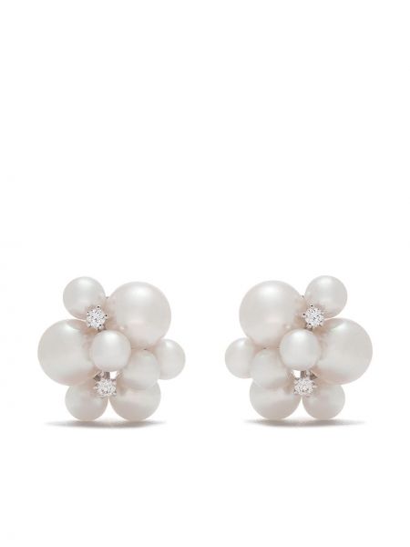 Boucles d'oreilles avec perles à boucle Tasaki