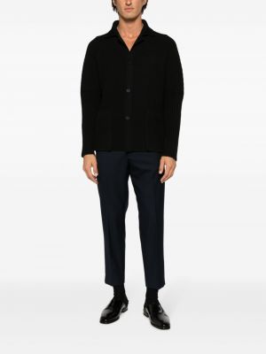 Cardigan en tricot plissé Homme Plissé Issey Miyake noir