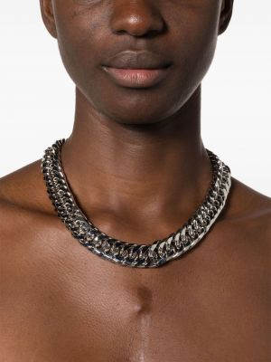 Pletený náhrdelník Kenneth Jay Lane stříbrný