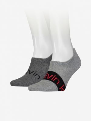 Melange zokni Calvin Klein szürke