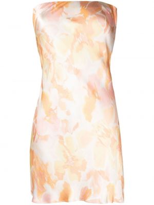 Коктейлна рокля на цветя оранжево Bec + Bridge