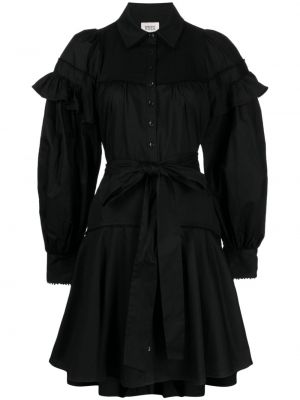 Памучна рокля Marchesa Rosa черно
