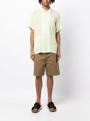 Kokvilnas krekls ar kabatām Engineered Garments zaļš