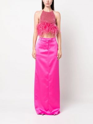Saténové dlouhá sukně Giuseppe Di Morabito růžové