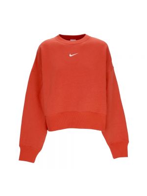 Oversize sweatshirt mit rundhalsausschnitt Nike orange