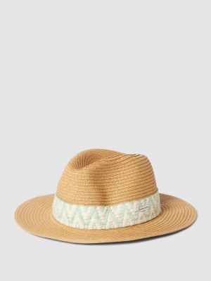 Соломенная шляпа с детализацией лейбла модель "VIDELE" Chillouts, светло-коричневый