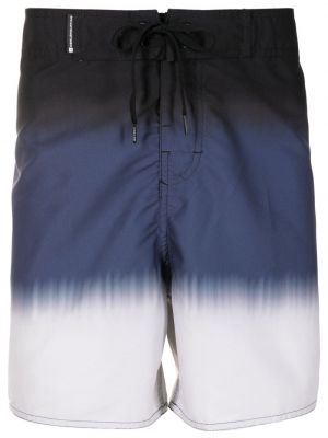 Prugaste kratke hlače s prijelazom boje Osklen plava