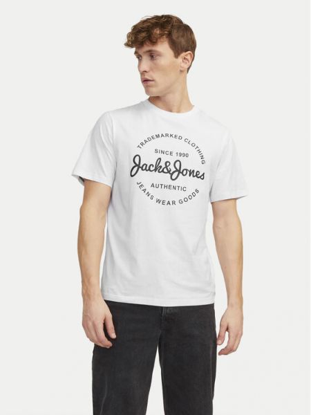 Priliehavé tričko Jack&jones biela