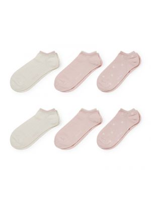 C&A Wielopak, 3 pary-krótkie skarpetki-bawełna bio, Jasnoróżowy, Rozmiar: 35-38 C&a