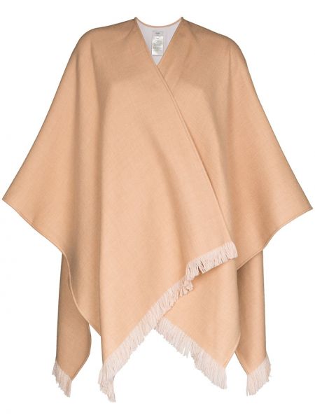 Poncho med frynser Fendi