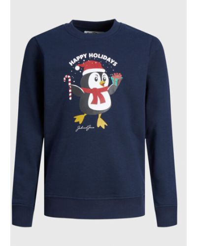Jack&Jones Junior Pulóver Toon 12222091 Sötétkék Regular Fit Jack&jones Junior Jack&Jones Junior Pulóver Toon 12222091 Sötétkék Regular Fit Jack&jones Junior