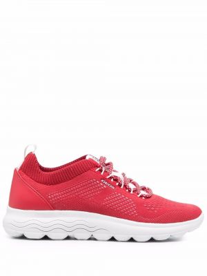 Strikket sneakers Geox rød