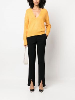 Pullover mit v-ausschnitt Victoria Beckham orange