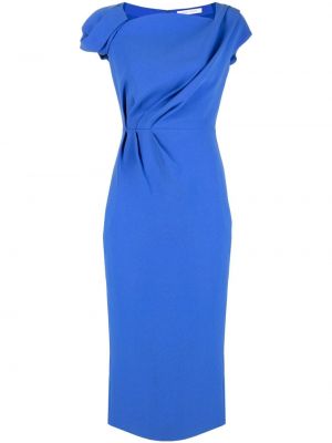 Drapiruotas midi suknele Rachel Gilbert mėlyna