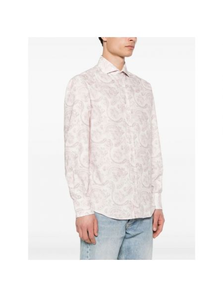 Koszula z kaszmiru Brunello Cucinelli różowa