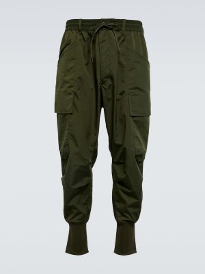 Pantaloni cargo din nailon Y-3 verde