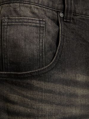 Pantaloni scurți din denim din bumbac Jaded London negru