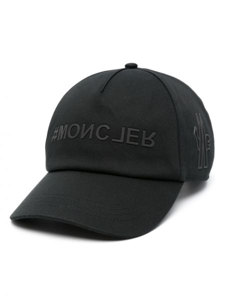 Șapcă din bumbac Moncler Grenoble negru