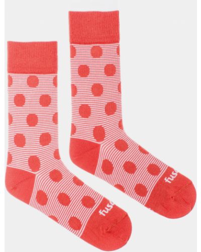 Puntíkaté ponožky Fusakle růžové