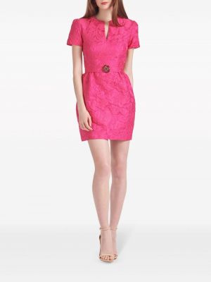 Nėriniuotas gėlėtas suknele Sachin & Babi rožinė