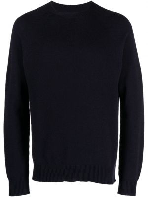 Кашмирен пуловер Jil Sander синьо