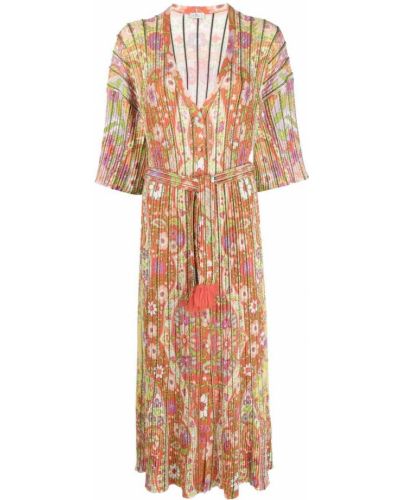 Floral dress Etro oransje