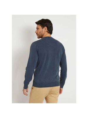 Suéter con bordado Guess azul