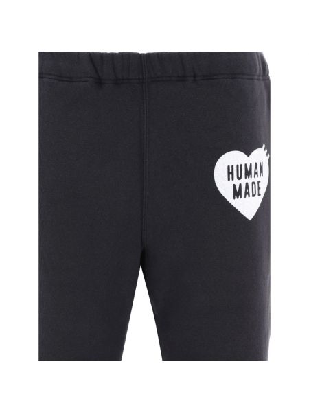 Pantalones de chándal de algodón Human Made negro