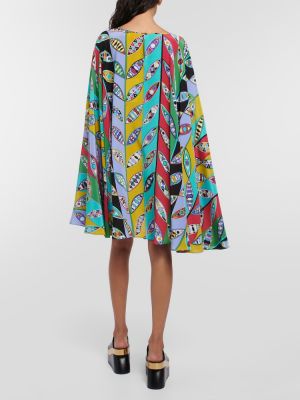 Svilena haljina s printom Pucci