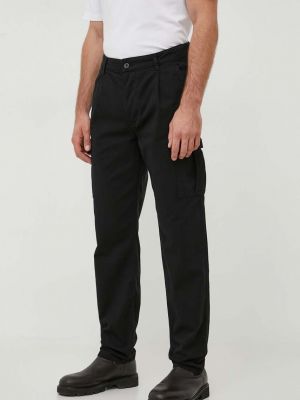 Pantaloni cargo din bumbac United Colors Of Benetton negru