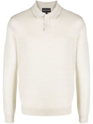 Pullover mit v-ausschnitt Emporio Armani beige