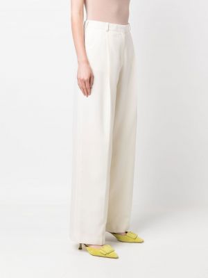Spodnie relaxed fit Nina Ricci białe