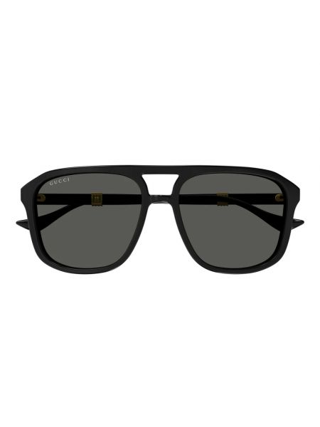 Gafas de sol retro de running Gucci negro